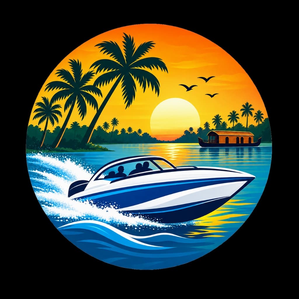 Speed Boat Cruise Alleppey Logo