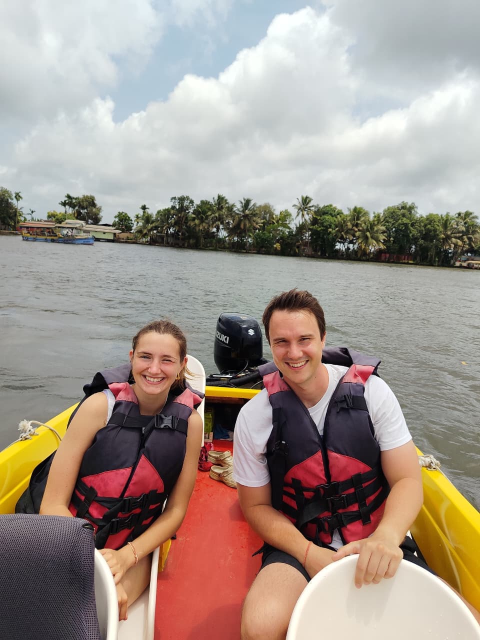 Private speedboat on Vembanad Lake, Alleppey